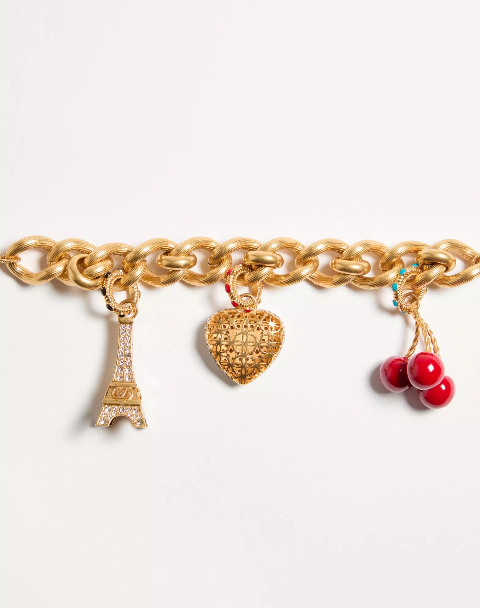 Chez Valentino Bracelet In Metal, Enamel And Swarovski® Crystals