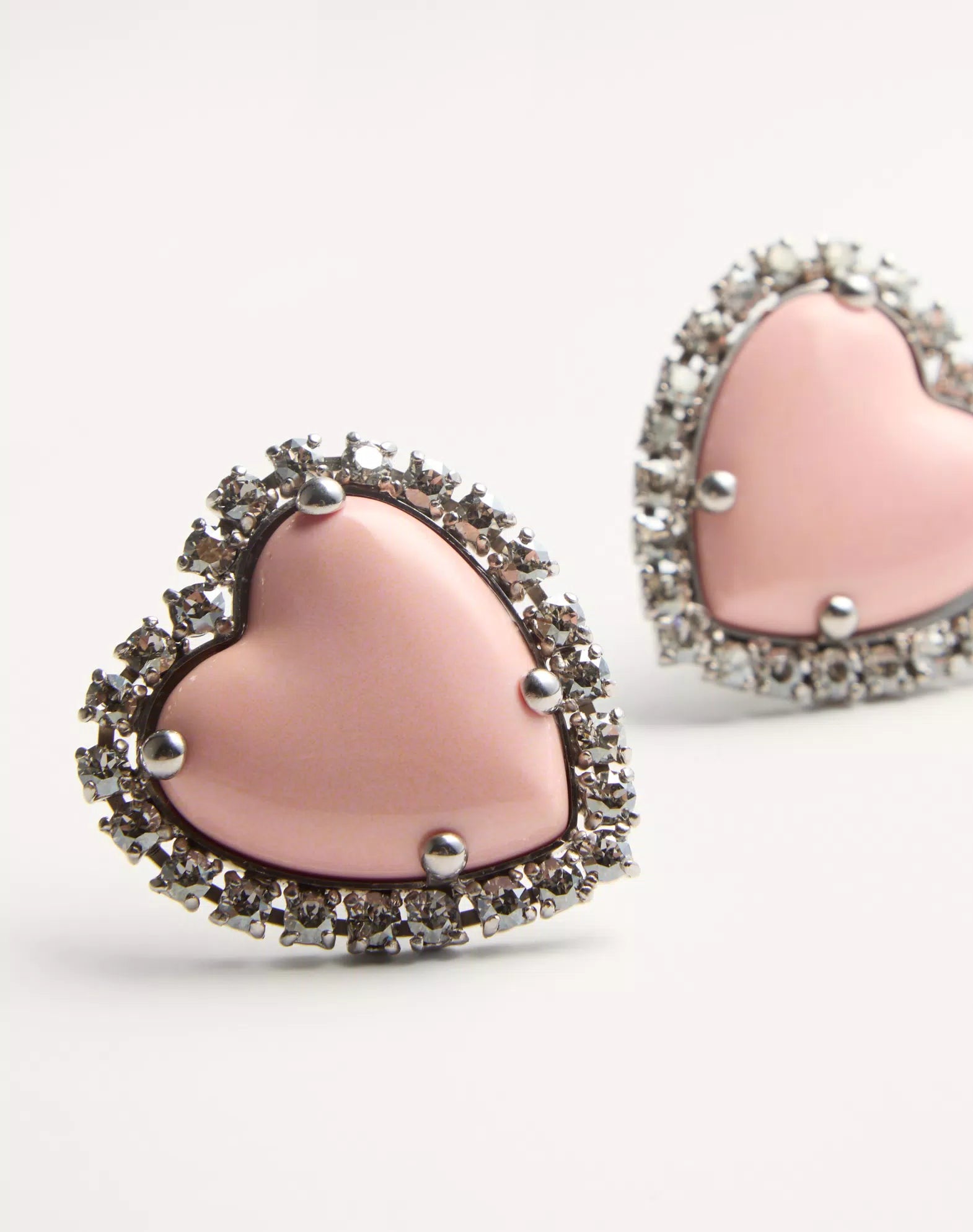 Coeur Hyperbole Earrings In Metal, Resin And Swarovski Crystals ®