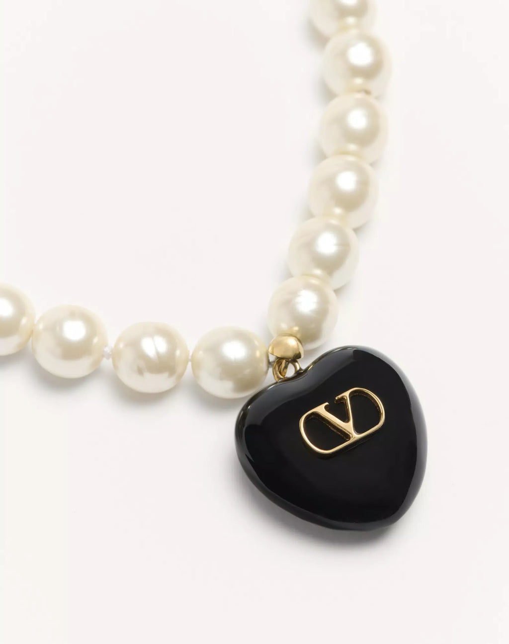 Coeur Royal Necklace In Metal, Enamel And Beads