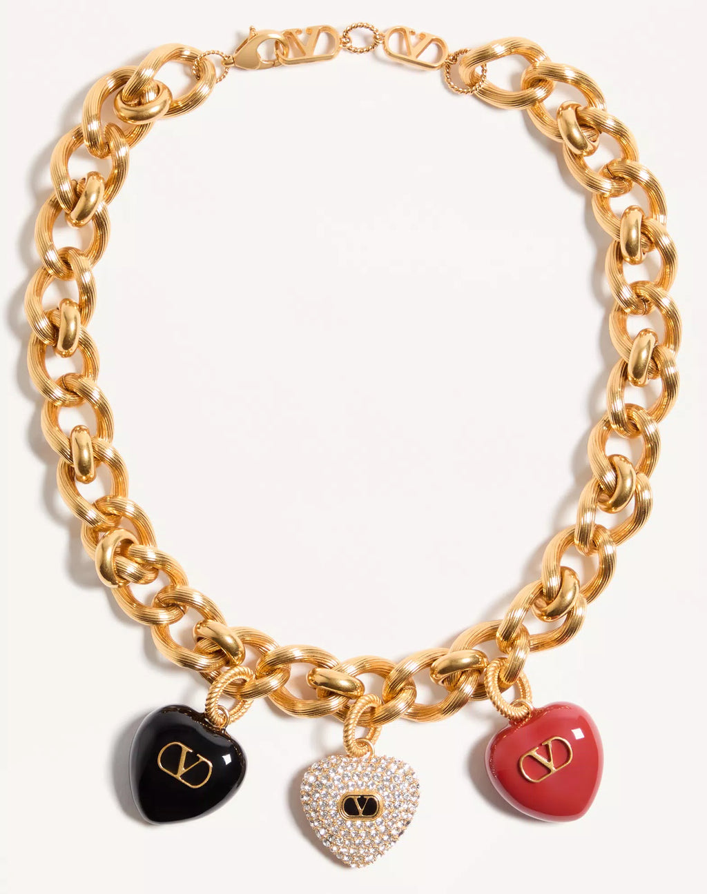 Coeur Royal Necklace In Metal, Enamel And Swarovski® Crystals