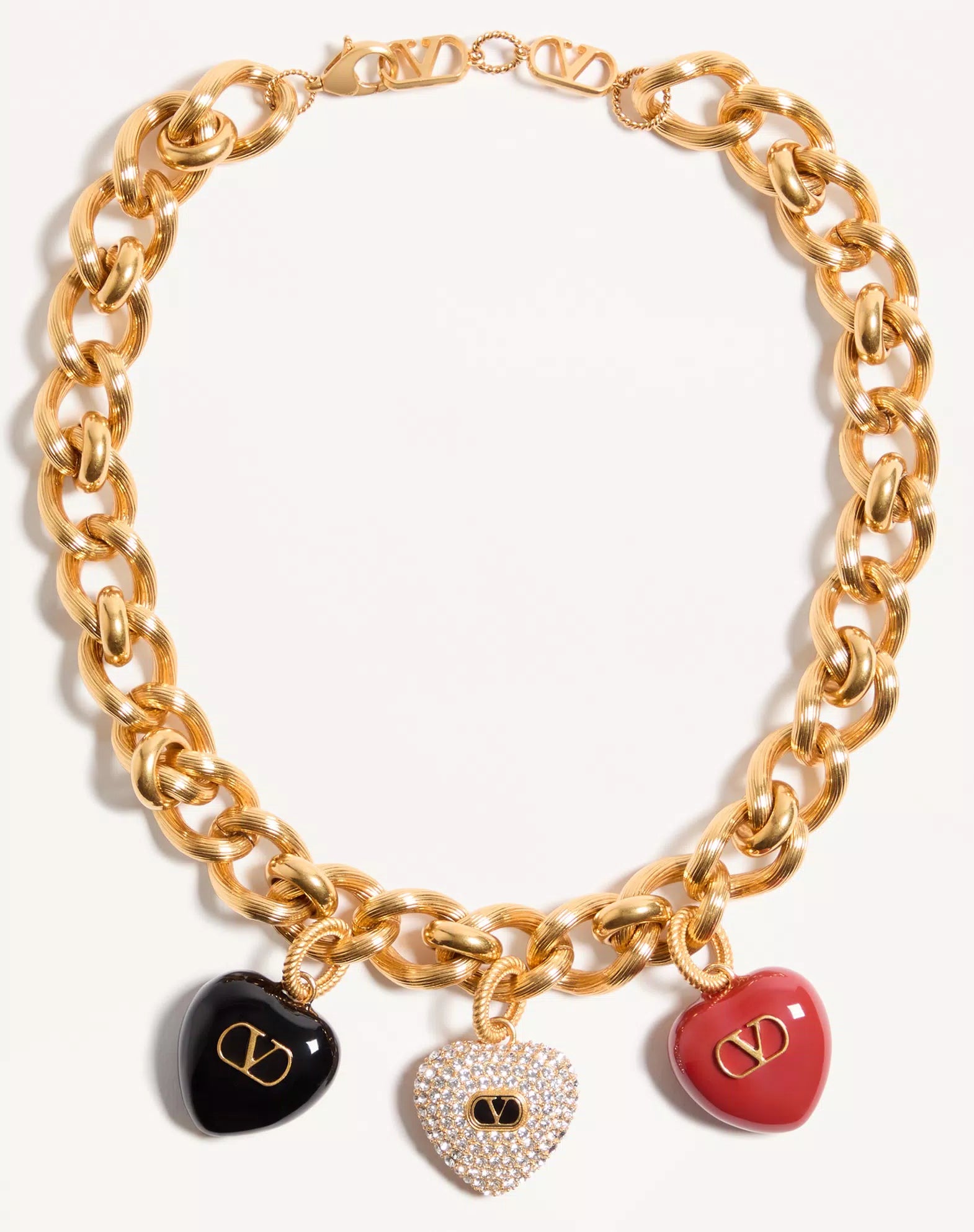 Coeur Royal Necklace In Metal, Enamel And Swarovski® Crystals