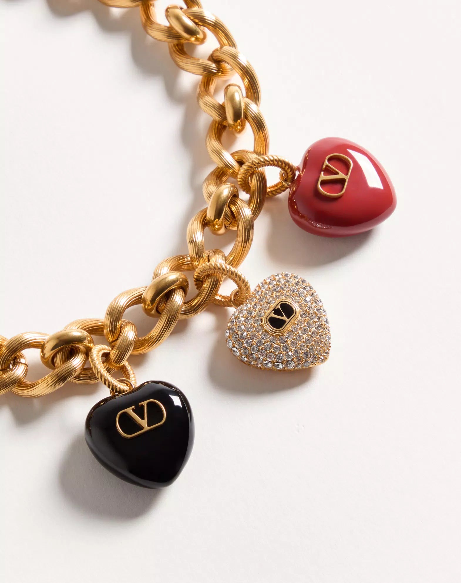 Coeur Royal Necklace In Metal, Enamel And Swarovski® Crystals