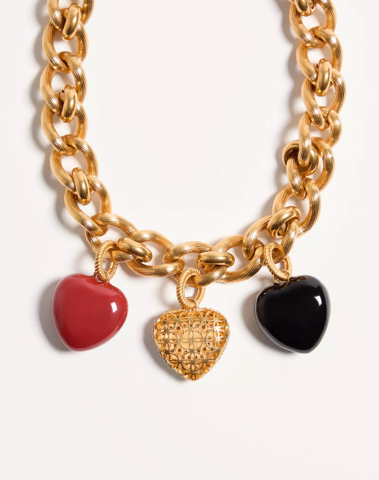 Coeur Royal Necklace In Metal, Enamel And Swarovski® Crystals