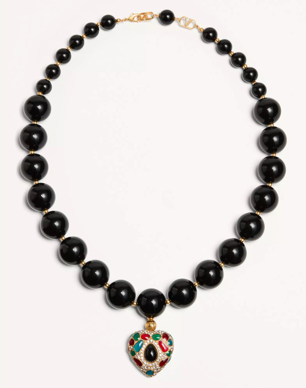 Coeur Royal Necklace In Metal, Resin, Enamel And Swarovski® Crystals