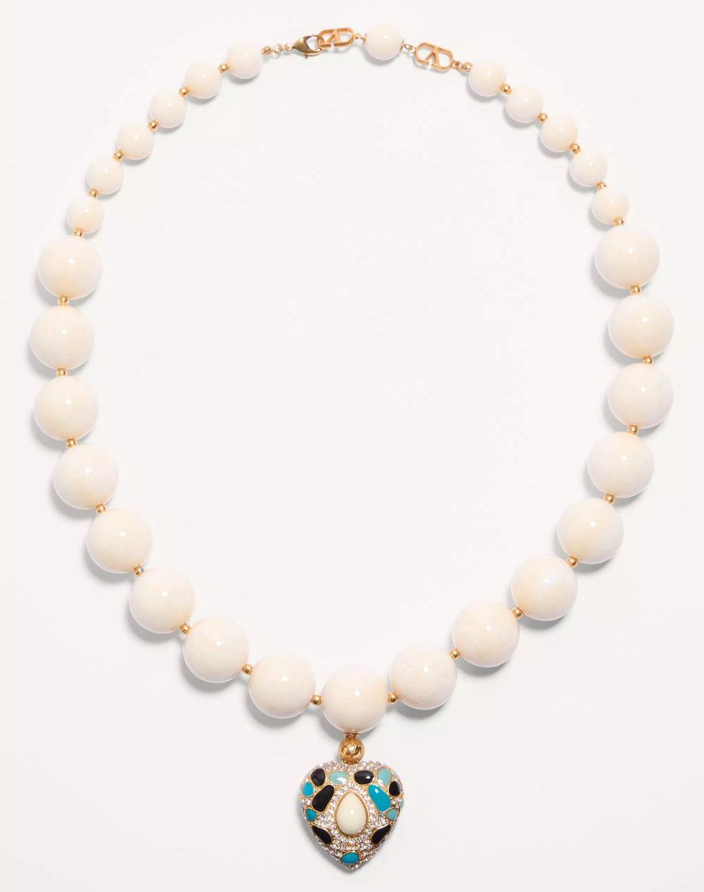 Coeur Royal Necklace In Metal, Resin, Enamel And Swarovski® Crystals