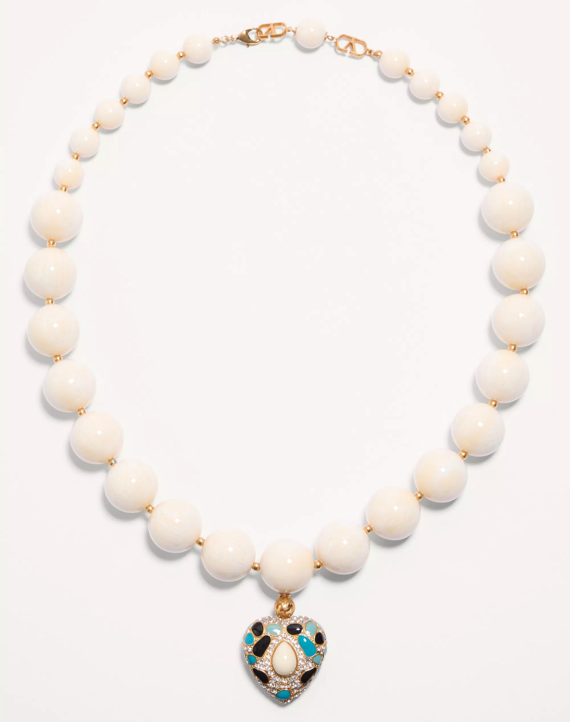 Coeur Royal Necklace In Metal, Resin, Enamel And Swarovski® Crystals