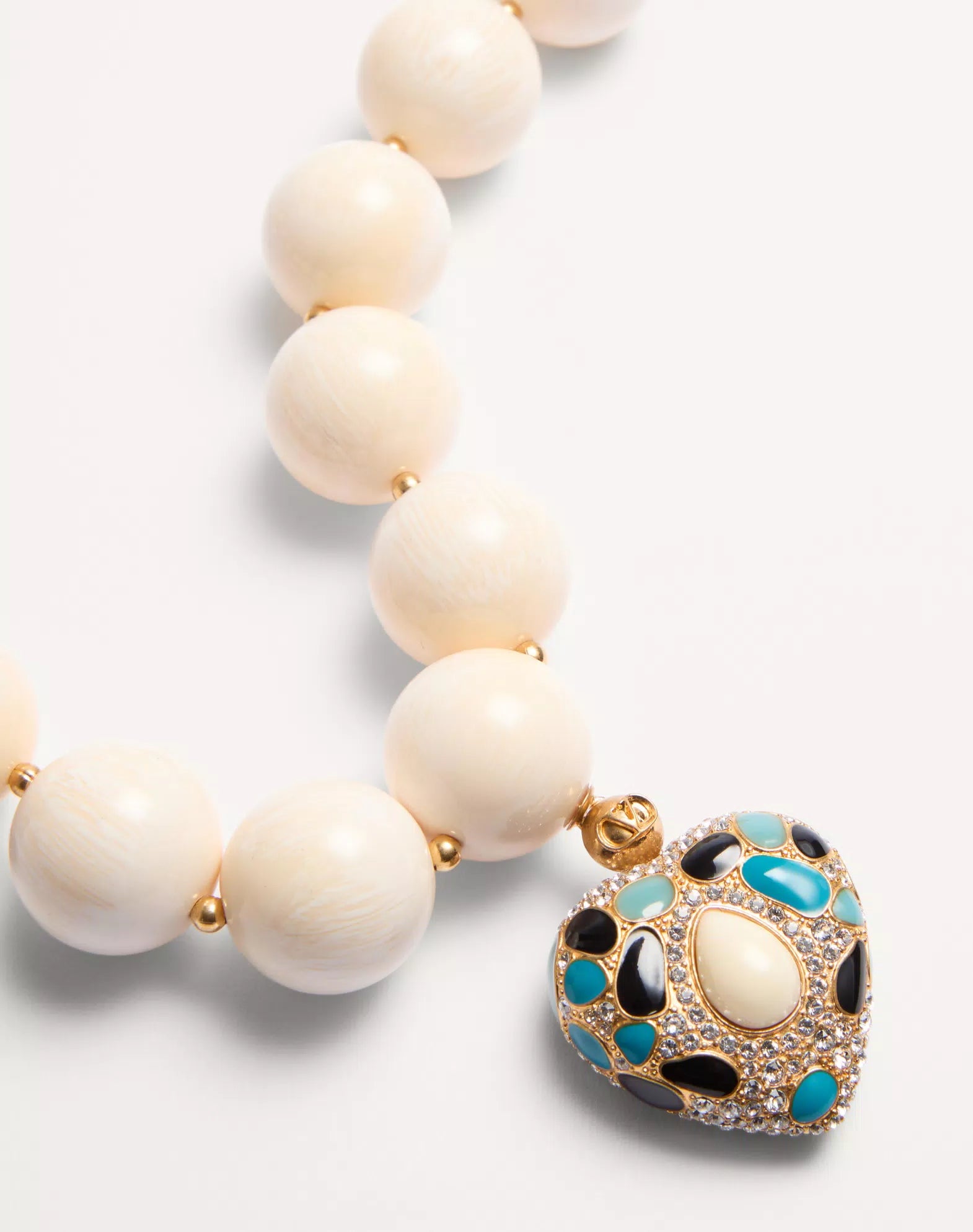 Coeur Royal Necklace In Metal, Resin, Enamel And Swarovski® Crystals