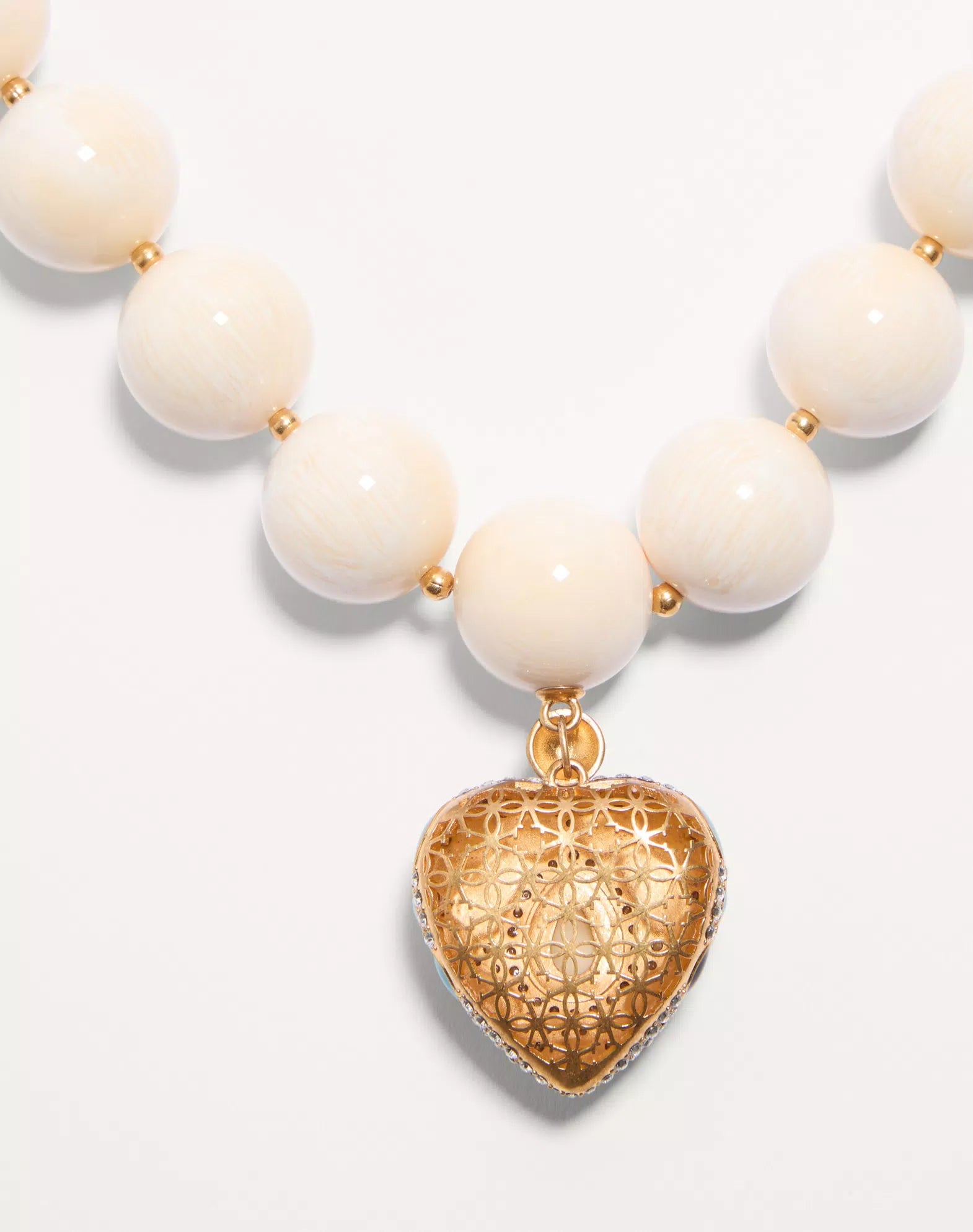 Coeur Royal Necklace In Metal, Resin, Enamel And Swarovski® Crystals
