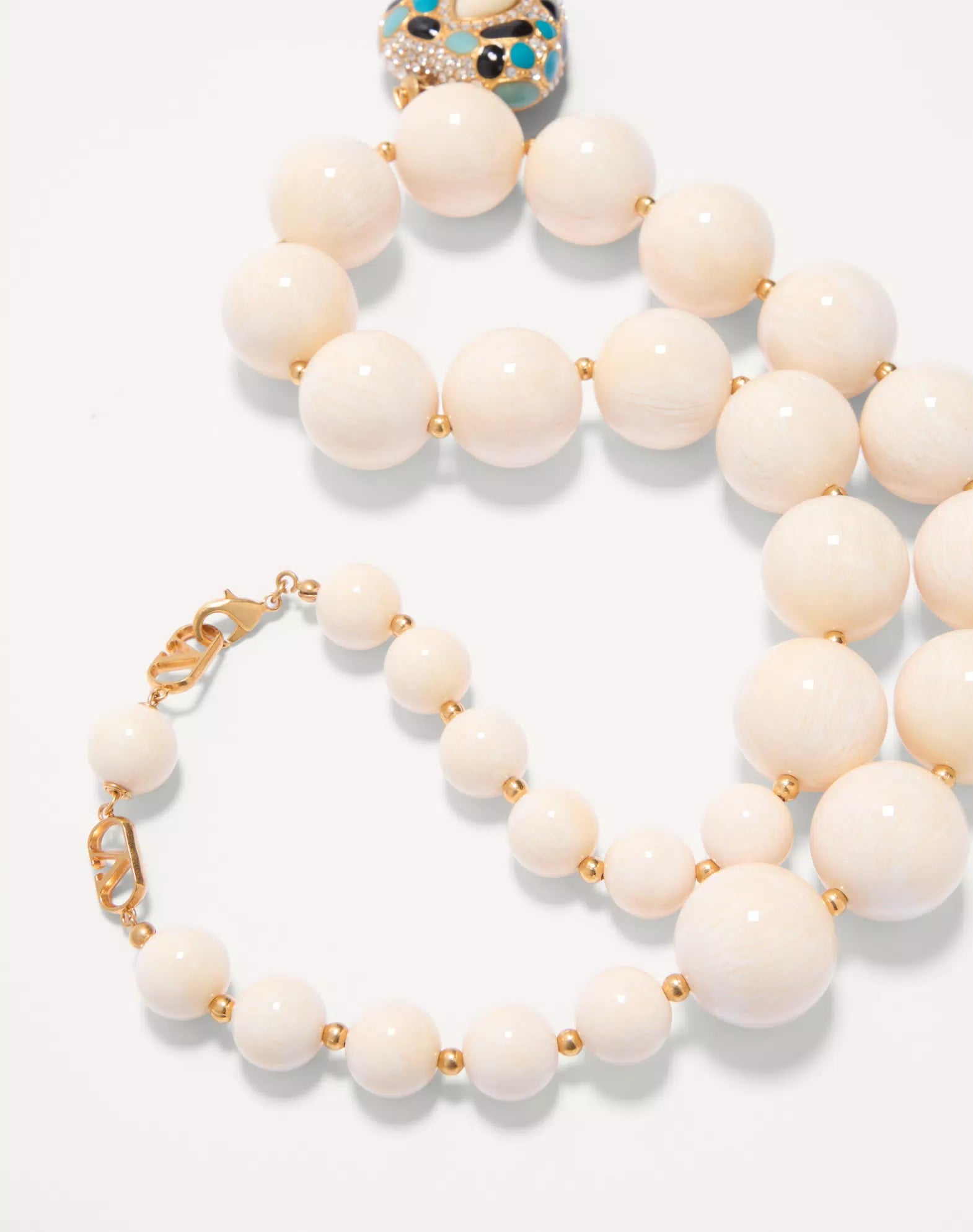 Coeur Royal Necklace In Metal, Resin, Enamel And Swarovski® Crystals