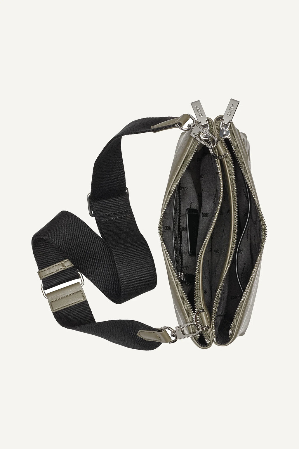 DKNY TINSLEY LOGO EMBOSSED CROSSBODY BAG