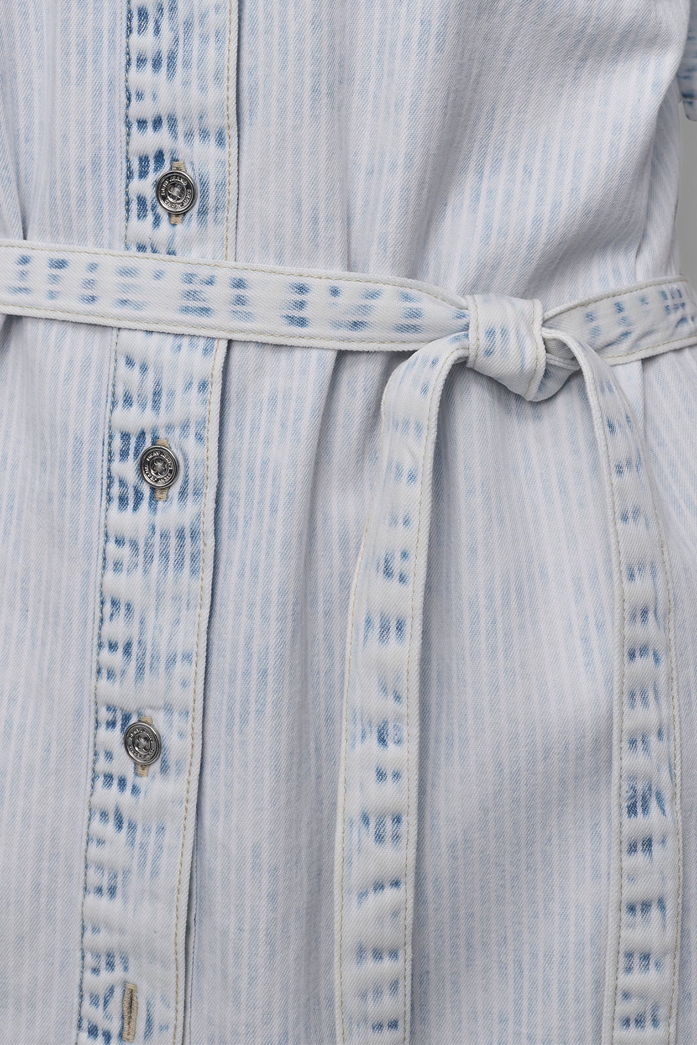 DKNY BELTED MINI SHIRT DRESS