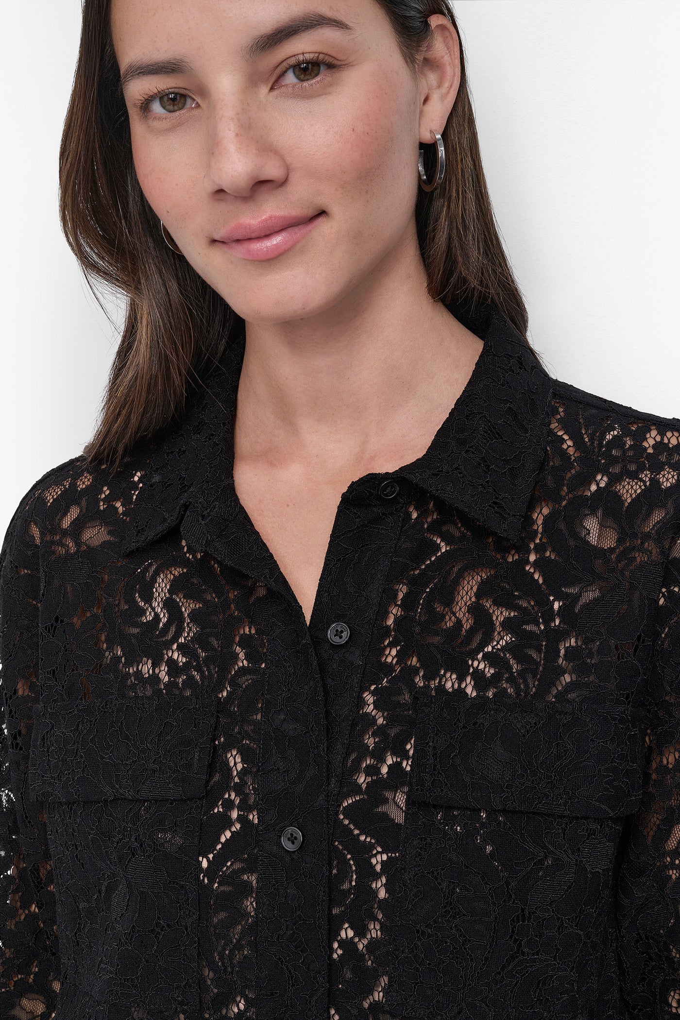 DKNY LACE UTILITY SHIRT
