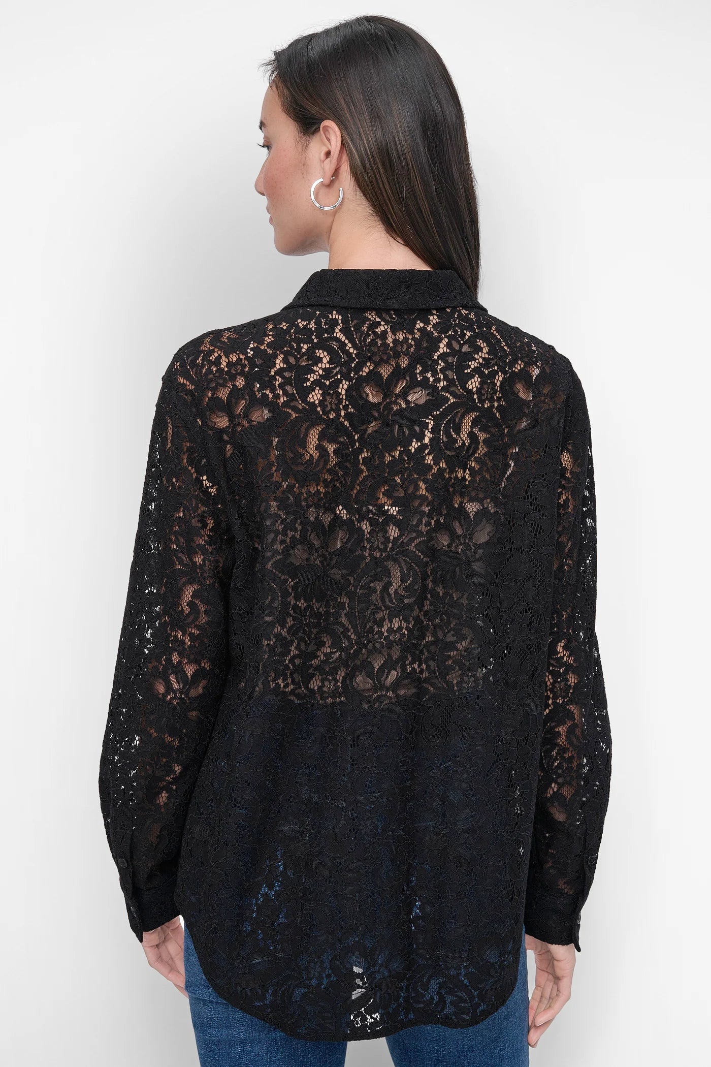 DKNY LACE UTILITY SHIRT