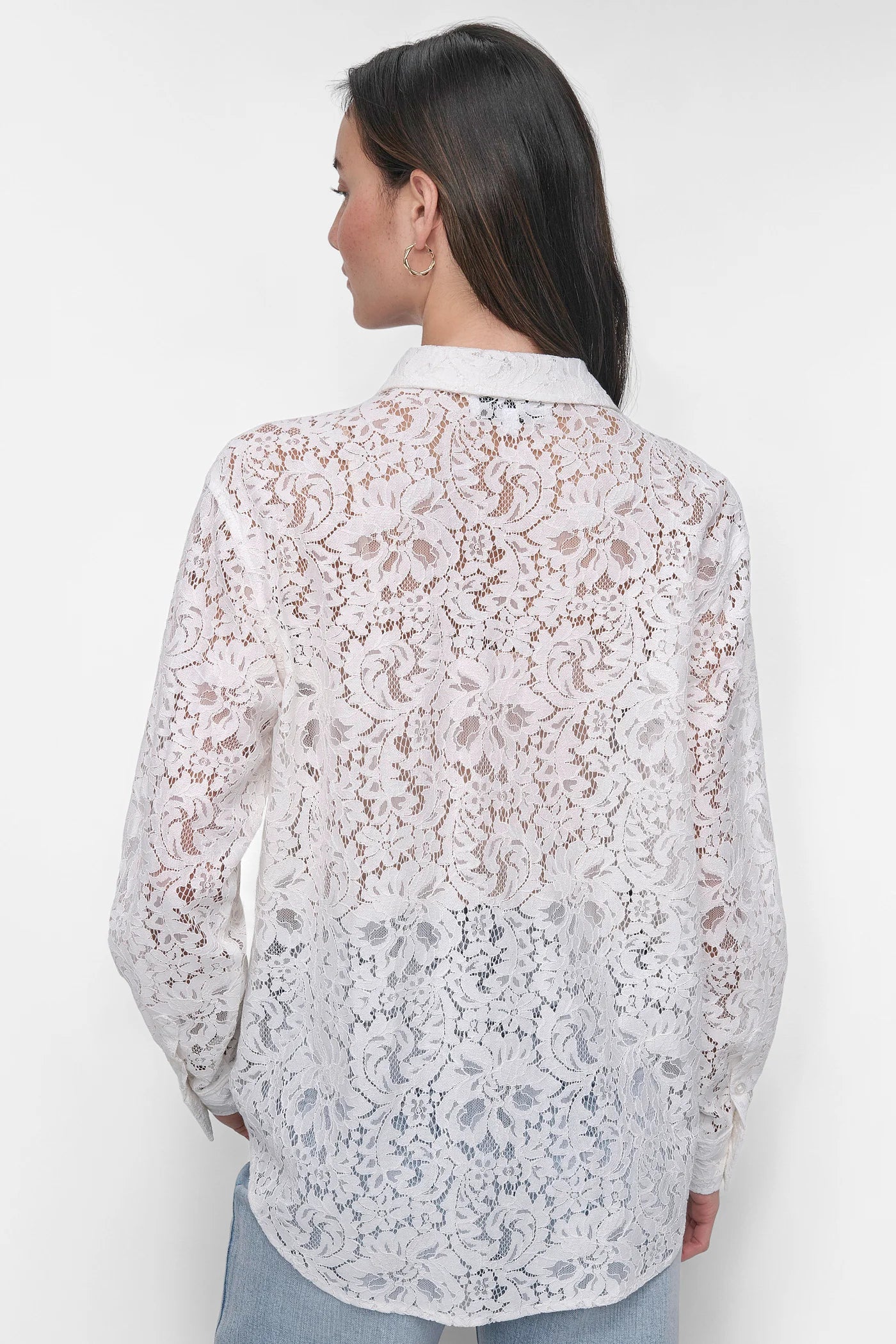 DKNY LACE UTILITY SHIRT