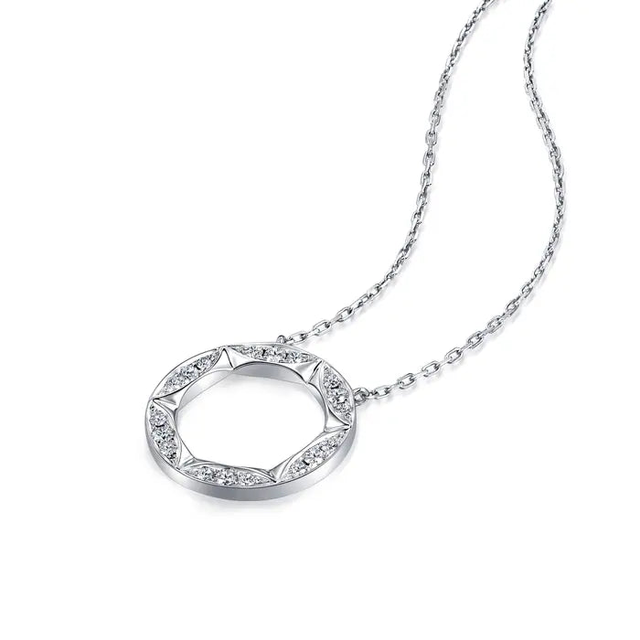 Collier en or blanc 18 carats et diamants « Timeless » de Chowsangsang