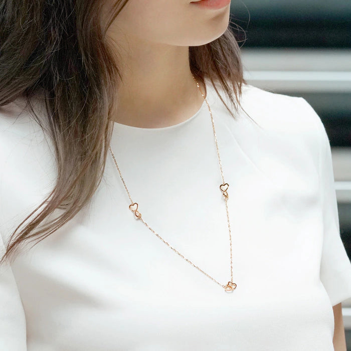 Collier en or rose 18 carats Chowsangsang