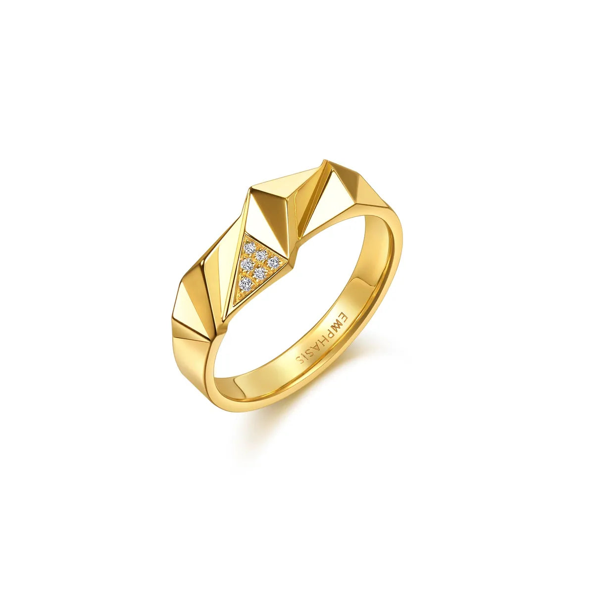 chowsangsang 'M' 999 Gold Diamond Ring