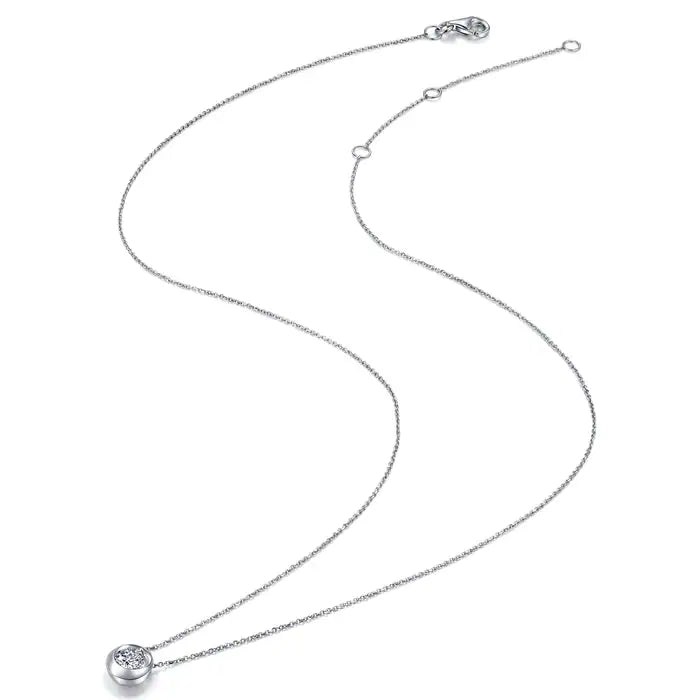 Collier Chowsangsang « Sculpt » en or blanc 18 carats et diamants