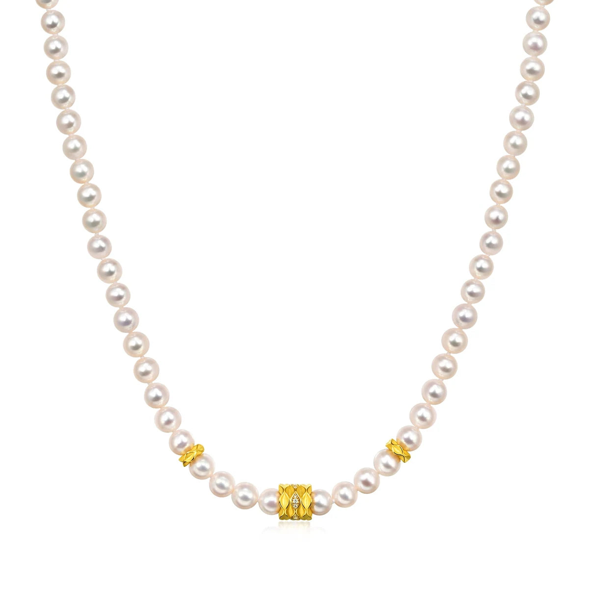 Collier Chowsangsang en or 999, perles et diamants