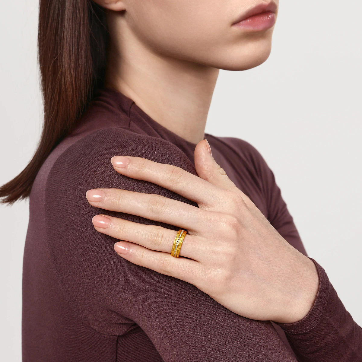 chowsangsang 'The Oriental' 999.9 Gold Diamond Ring