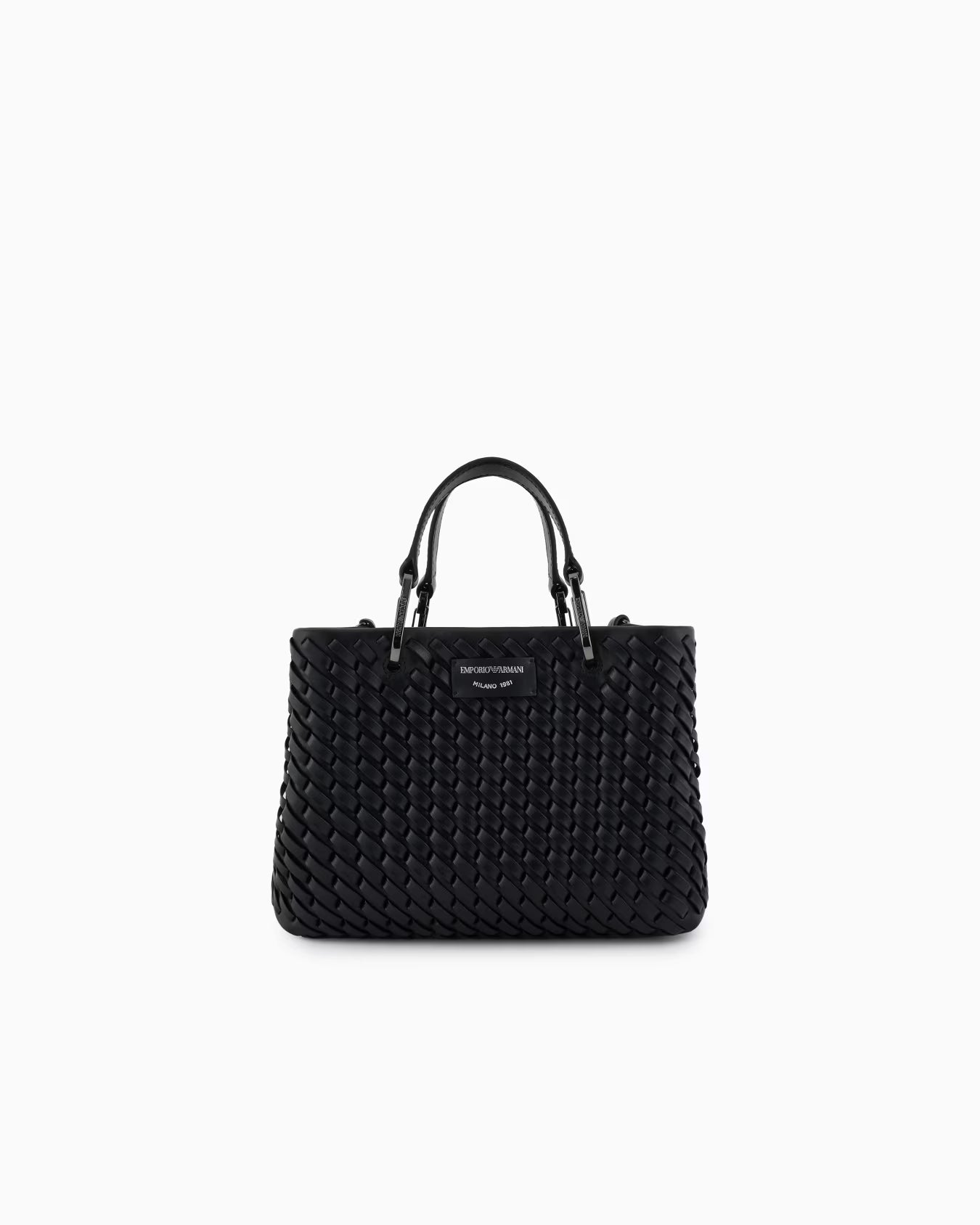 Petit sac cabas ARMANI MyEA en cuir entrelacé 