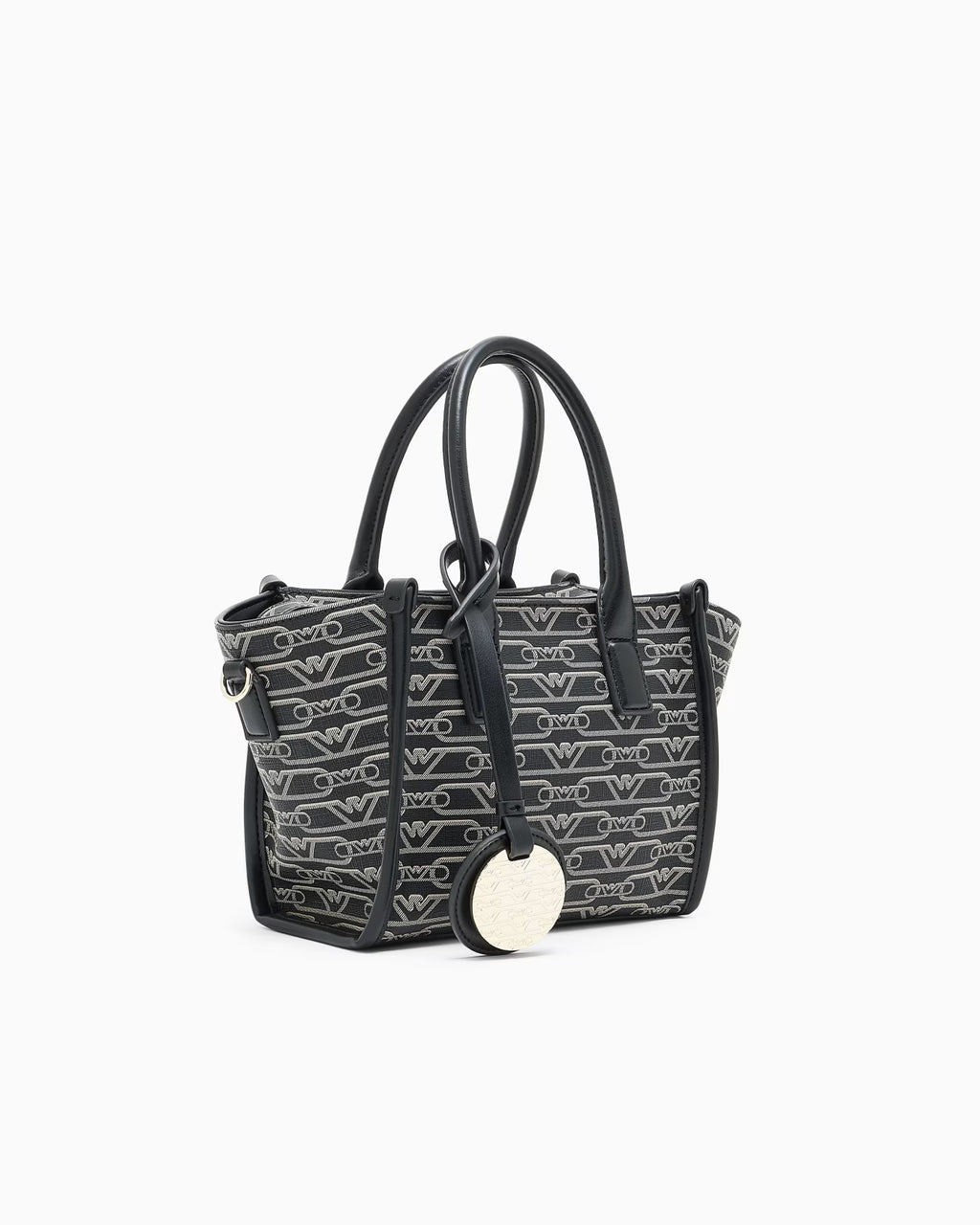 ARMANI Petit sac cabas avec imprimé monogramme all-over 