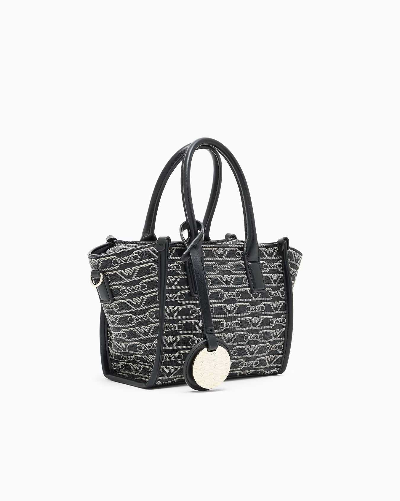 ARMANI Petit sac cabas avec imprimé monogramme all-over 