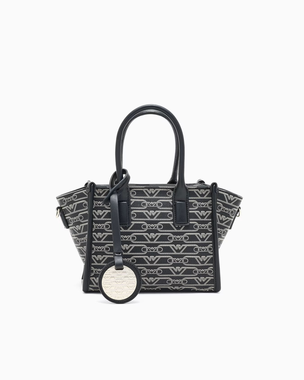 ARMANI Petit sac cabas avec imprimé monogramme all-over 