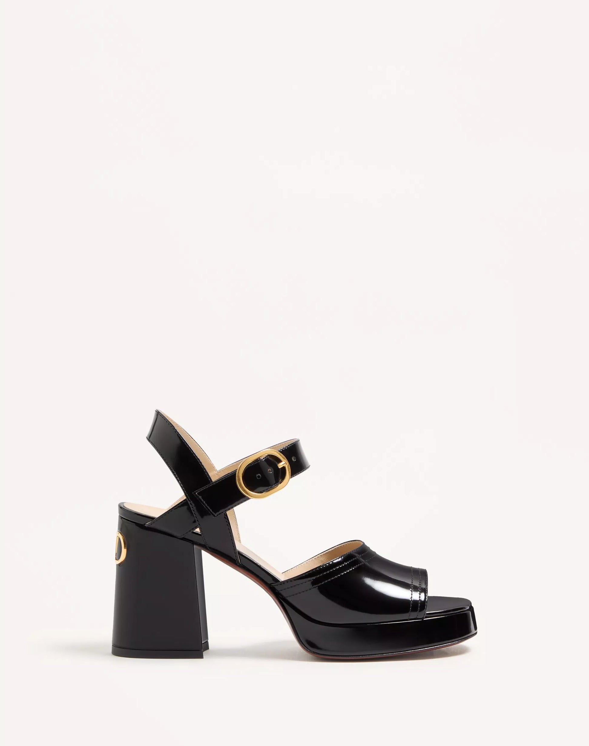 Fawcette polished calfskin platform sandal 100mm