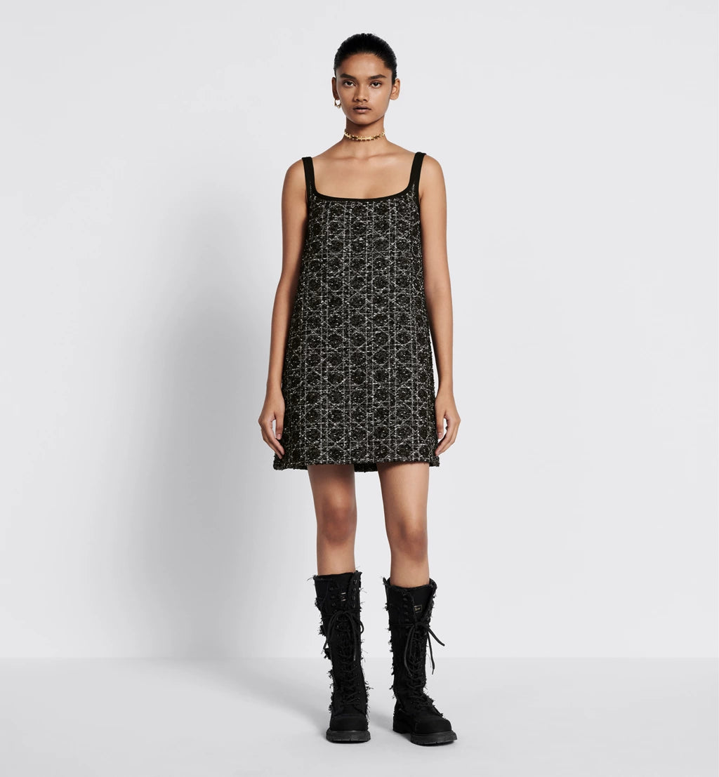 DIOR Short Macrocannage Flared Dress