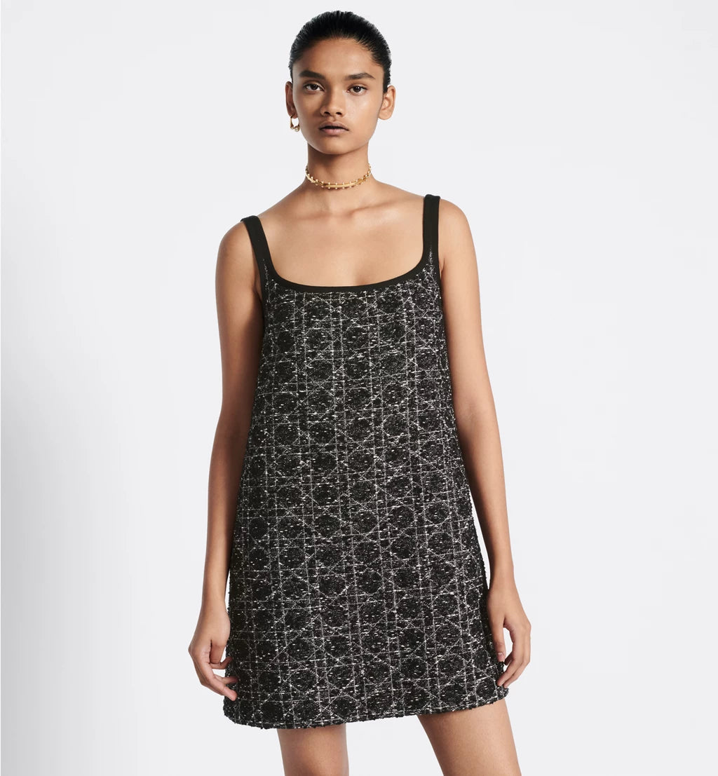 DIOR Short Macrocannage Flared Dress