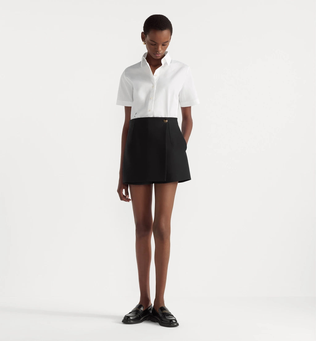 Jupe-short DIOR avec bouton CD