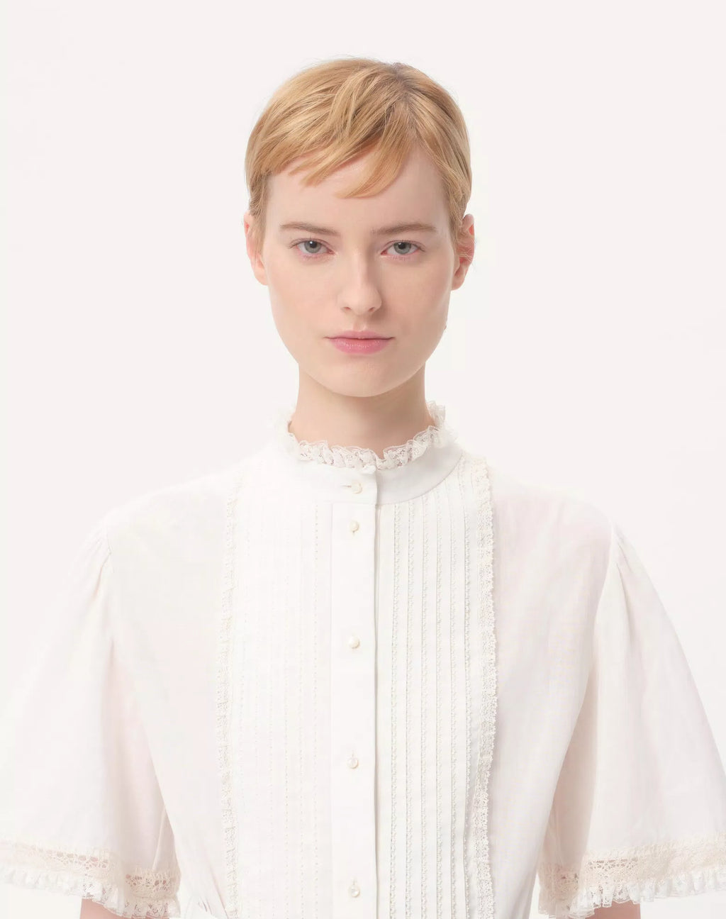 Robe midi Valentino en mousseline de coton