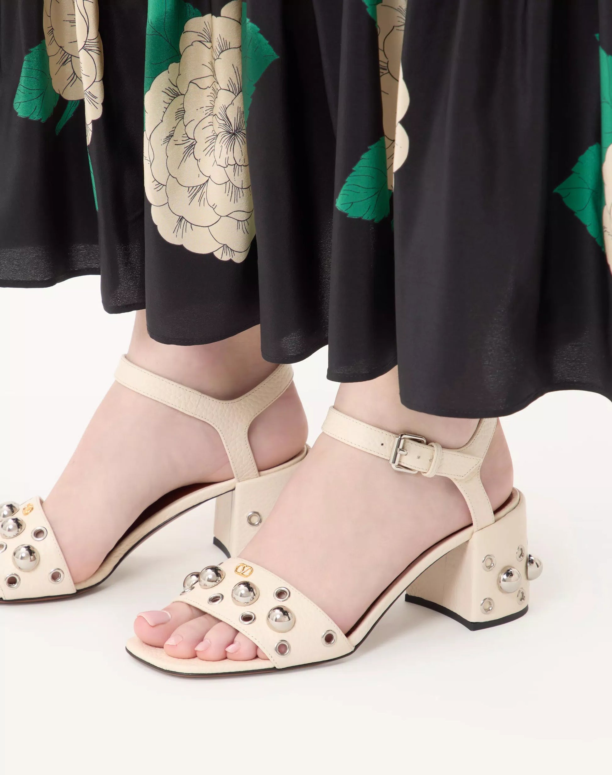 Nellcôte grained calfskin sandals 60mm