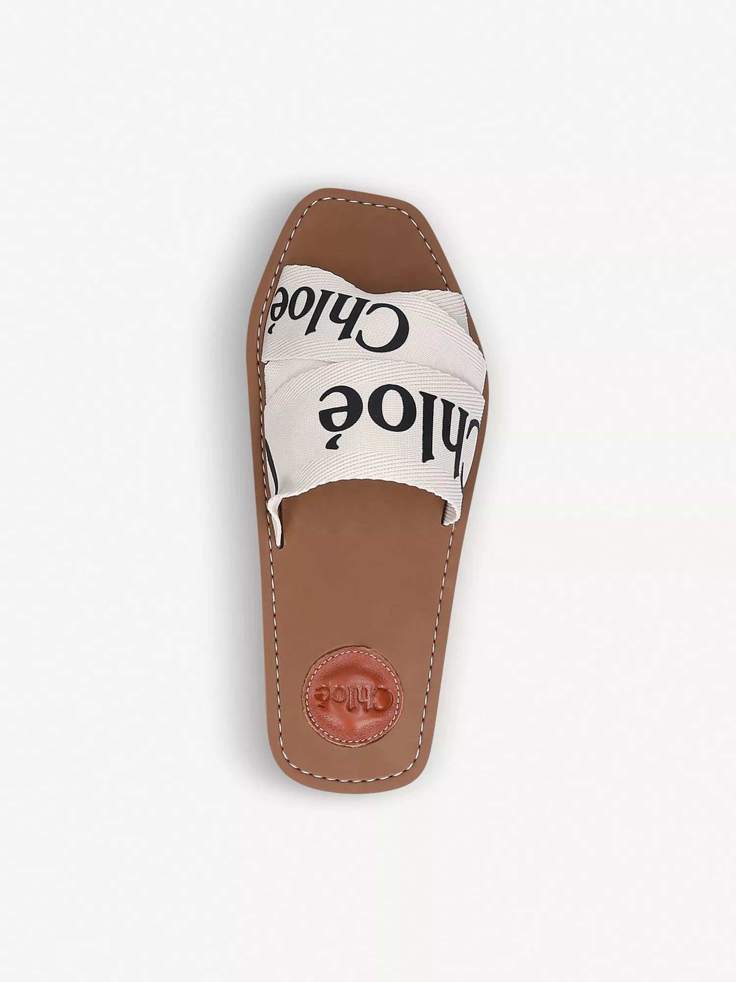 CHLOE Woody logo-print canvas sandals