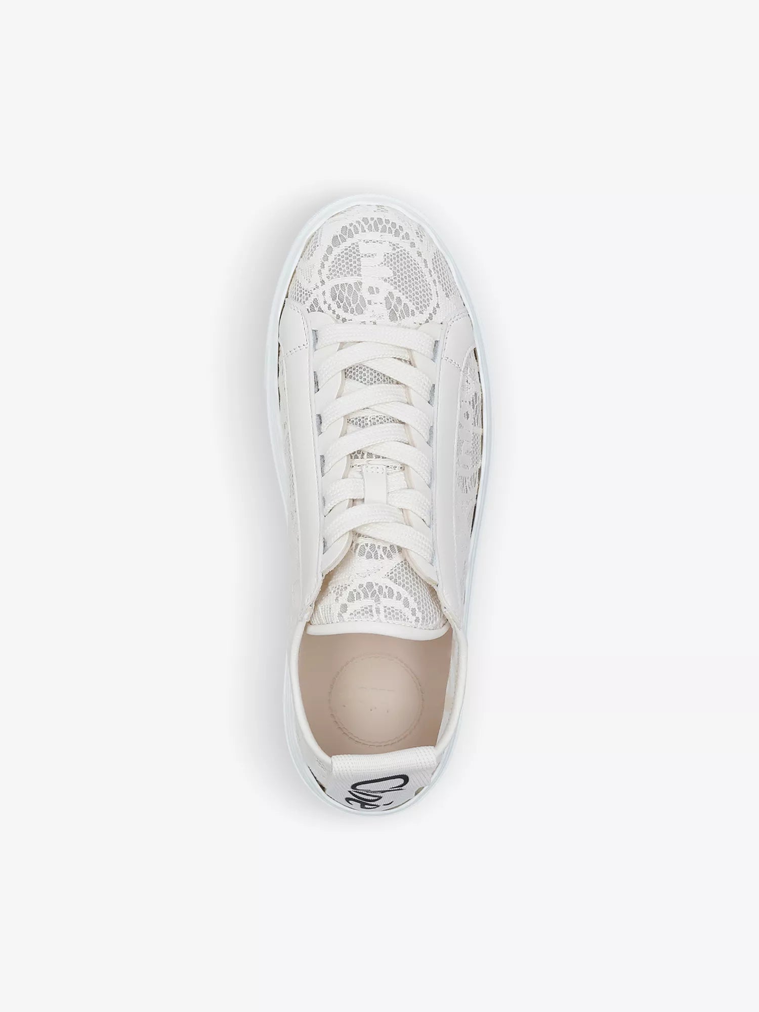 CHLOE Lauren brand-motif lace trainers