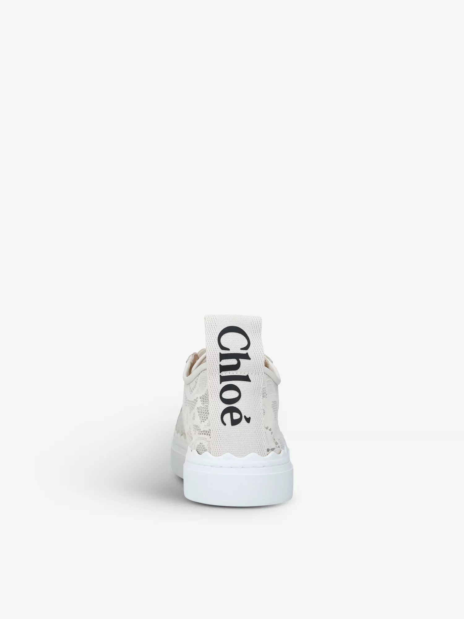 CHLOE Lauren brand-motif lace trainers