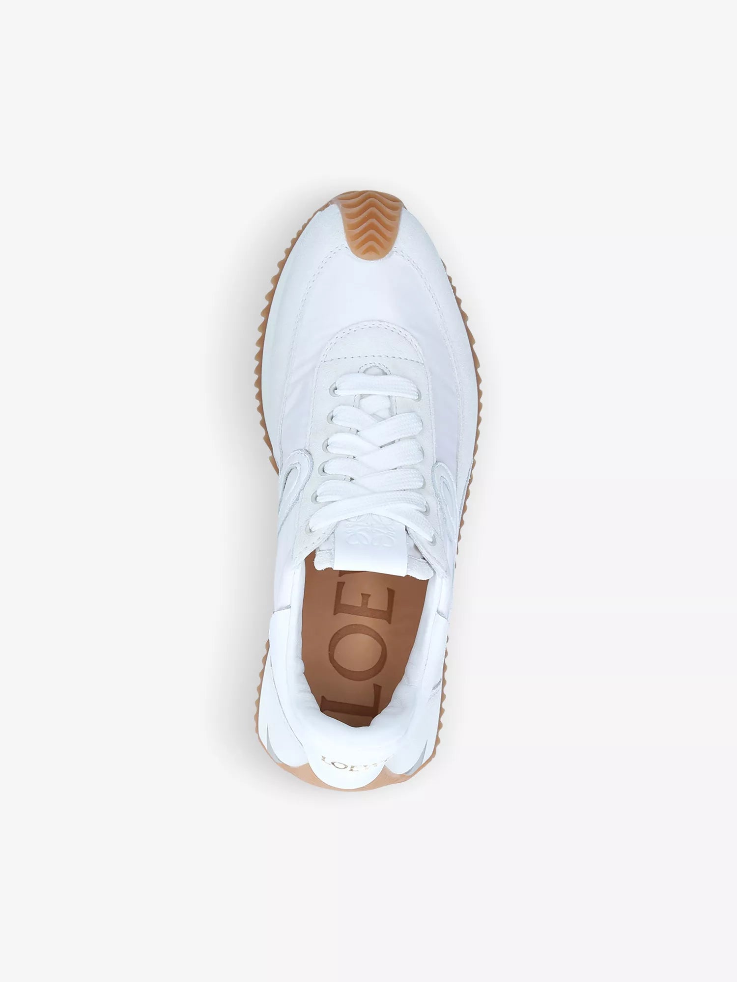 LOEWE   Flow Runner monogram leather and shell trainers