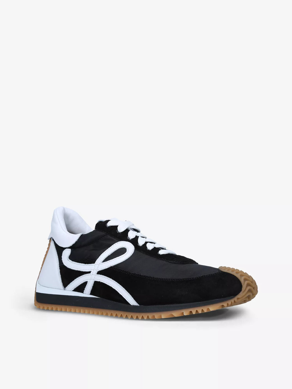 LOEWE Flow Runner monogram leather and shell trainers