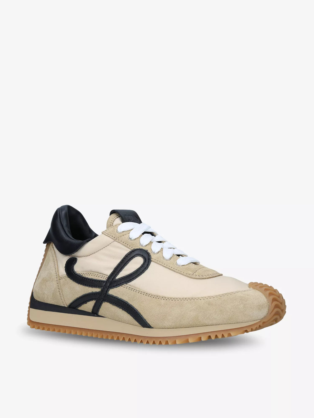 LOEWE Flow Runner monogram leather and shell trainers