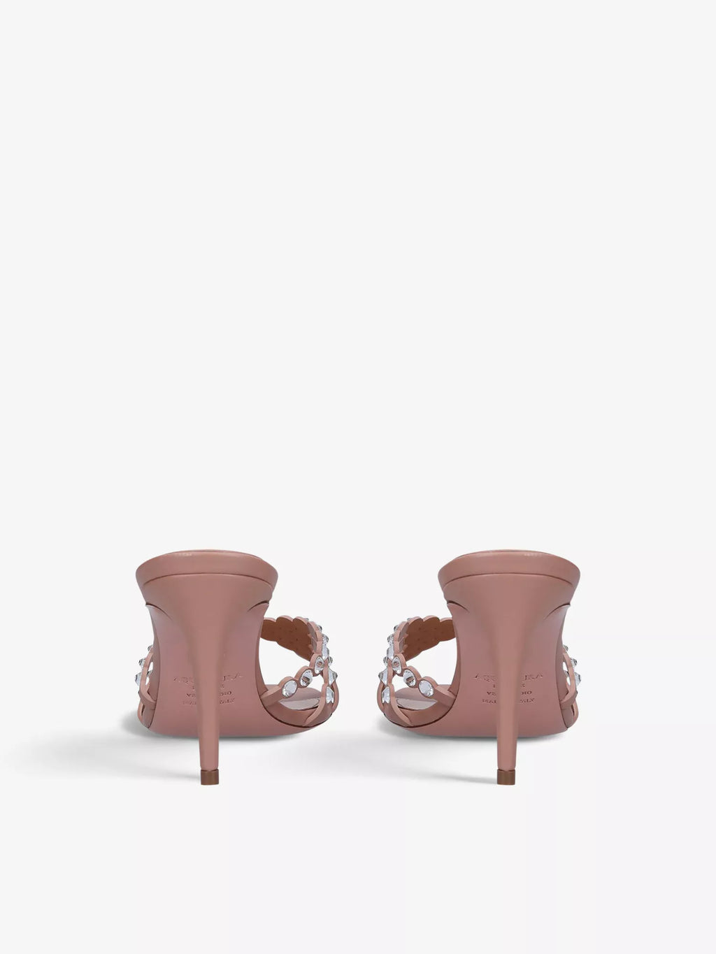 Tequila gem-embellished leather heeled sandals