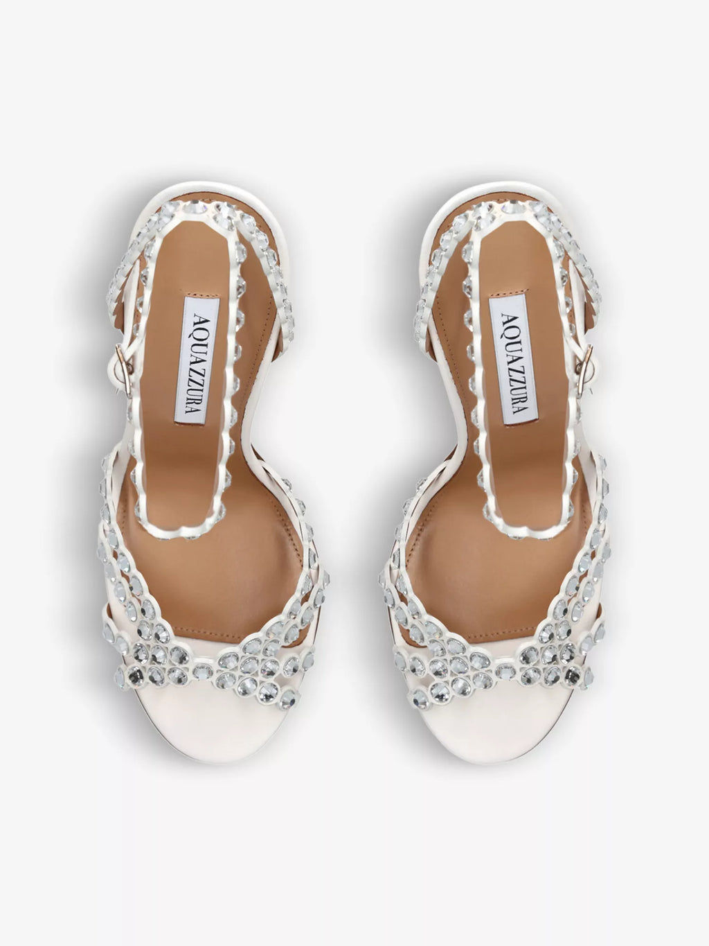 Tequila 105 crystal-embellished leather heeled sandals