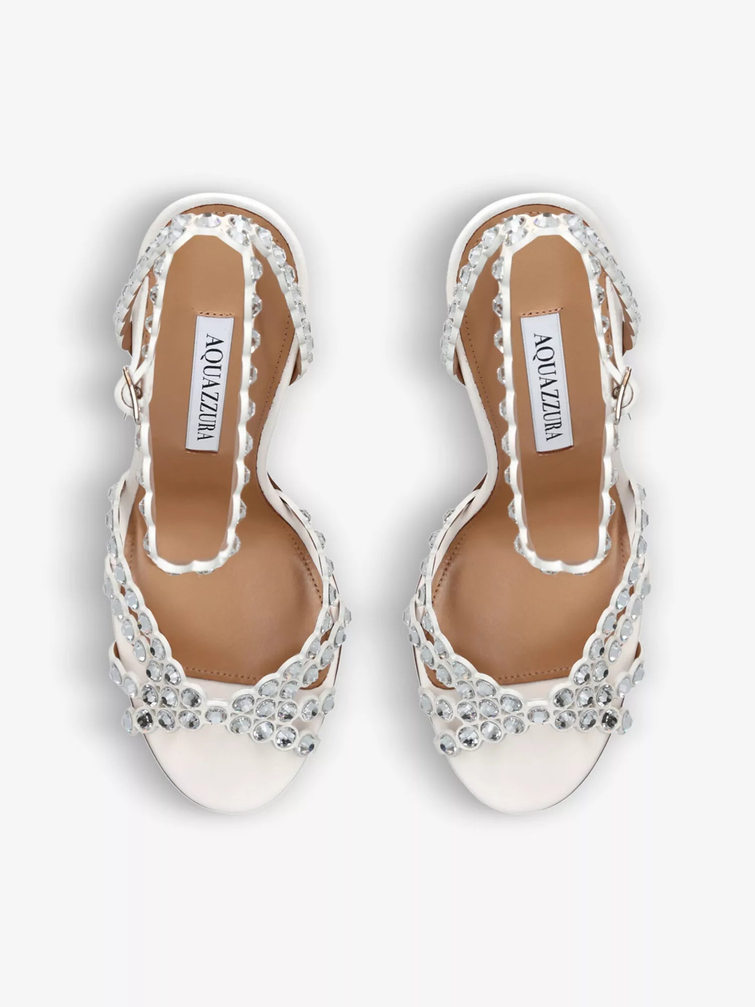 Tequila 105 crystal-embellished leather heeled sandals