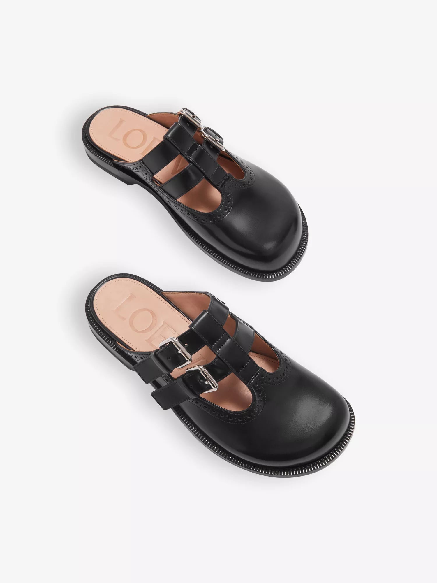 LOEWE  Campo Mary-Jane leather mules
