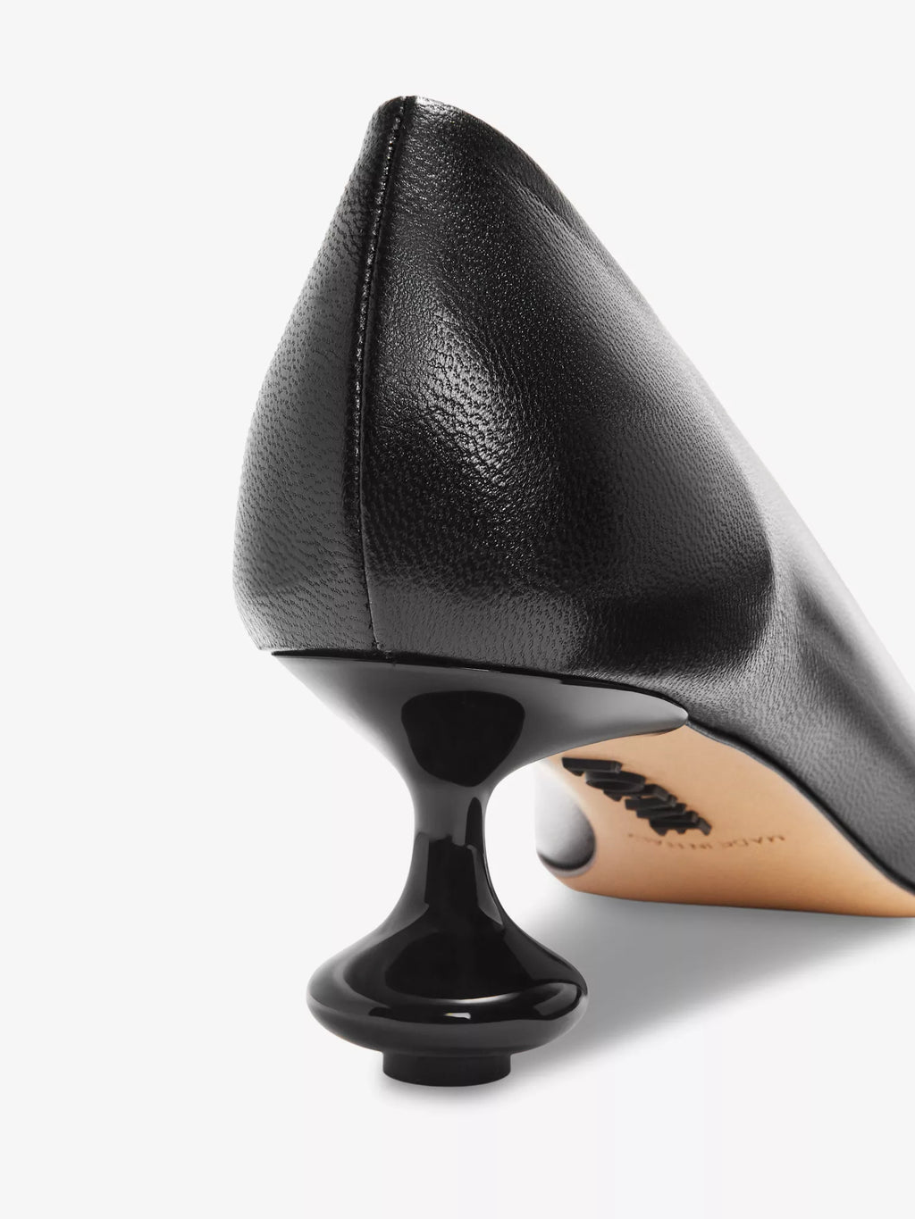 LOEWE  Loewe sculpted-heel leather heeled courts