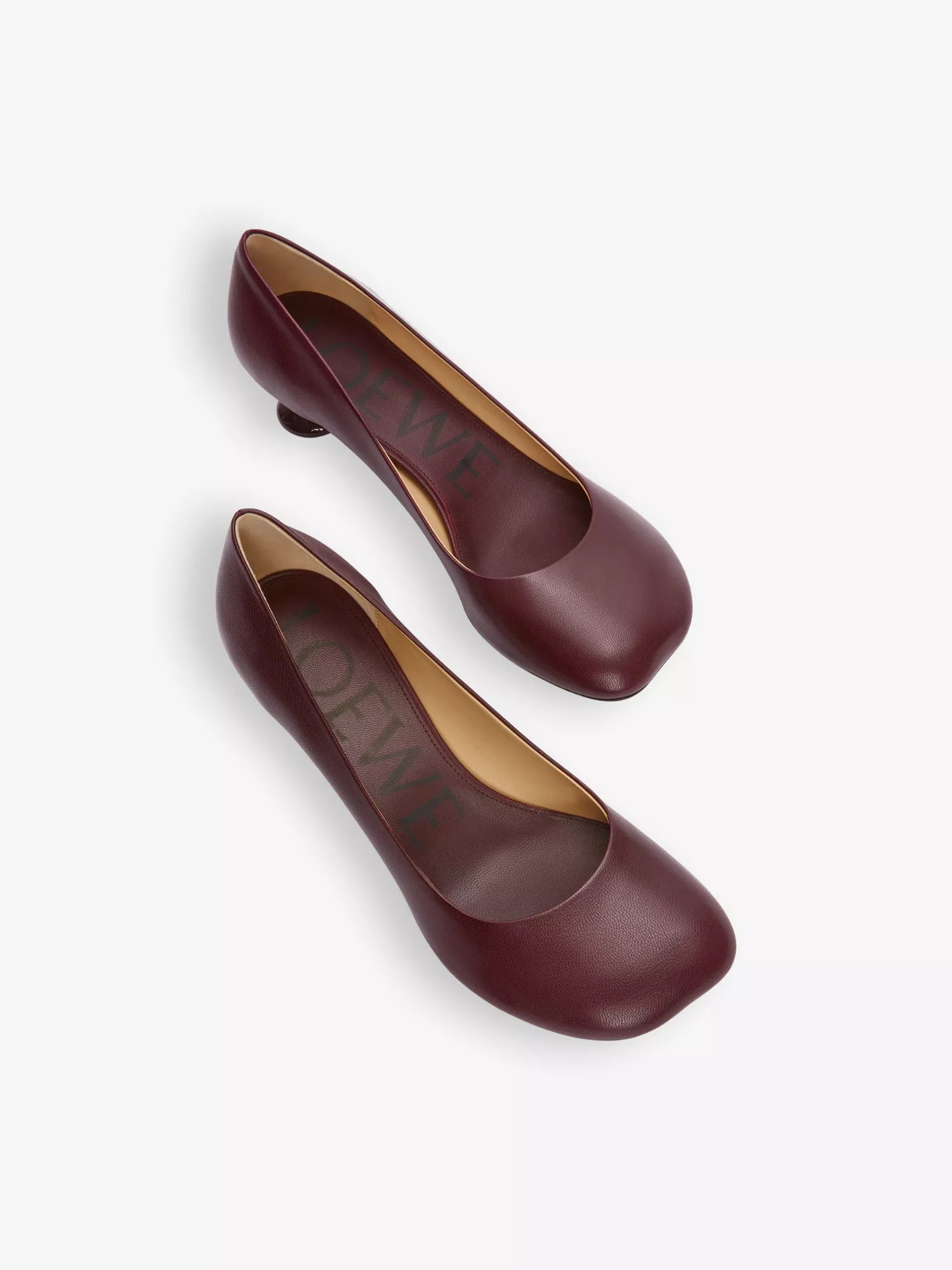 LOEWE Toy 45 sculpted-heel leather pumps
