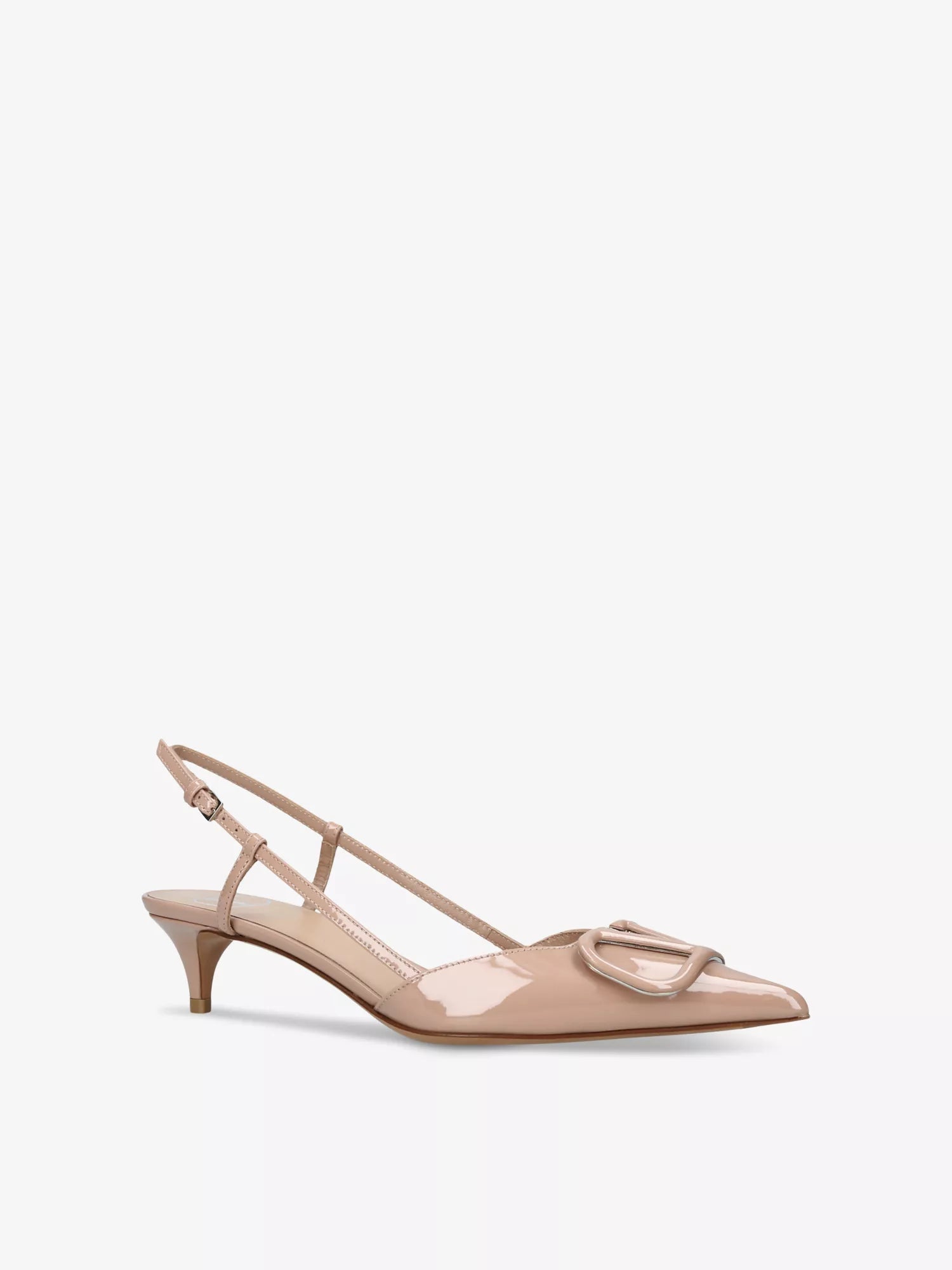 VLOGO 40 patent-leather slingback courts