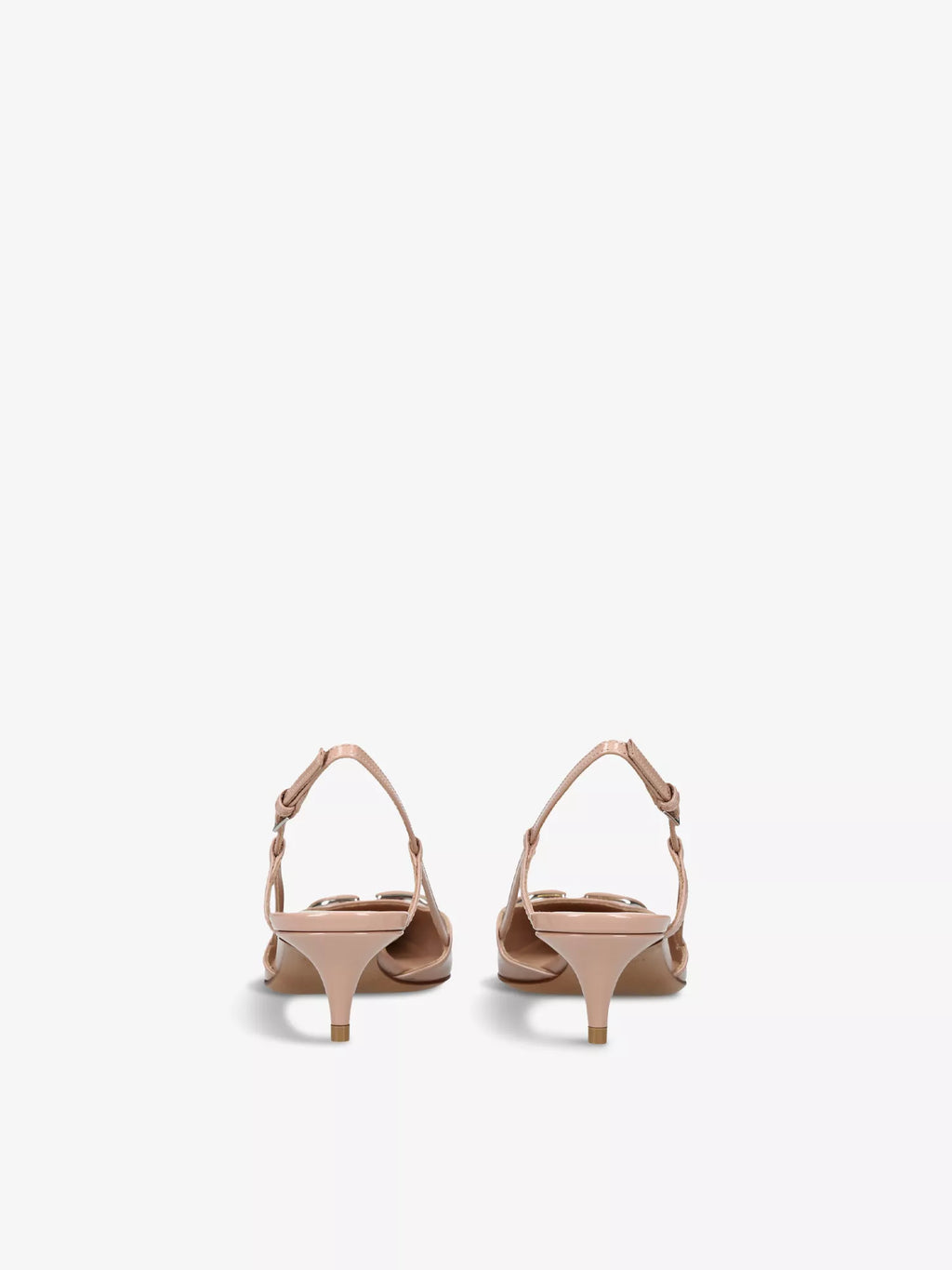 VLOGO 40 patent-leather slingback courts