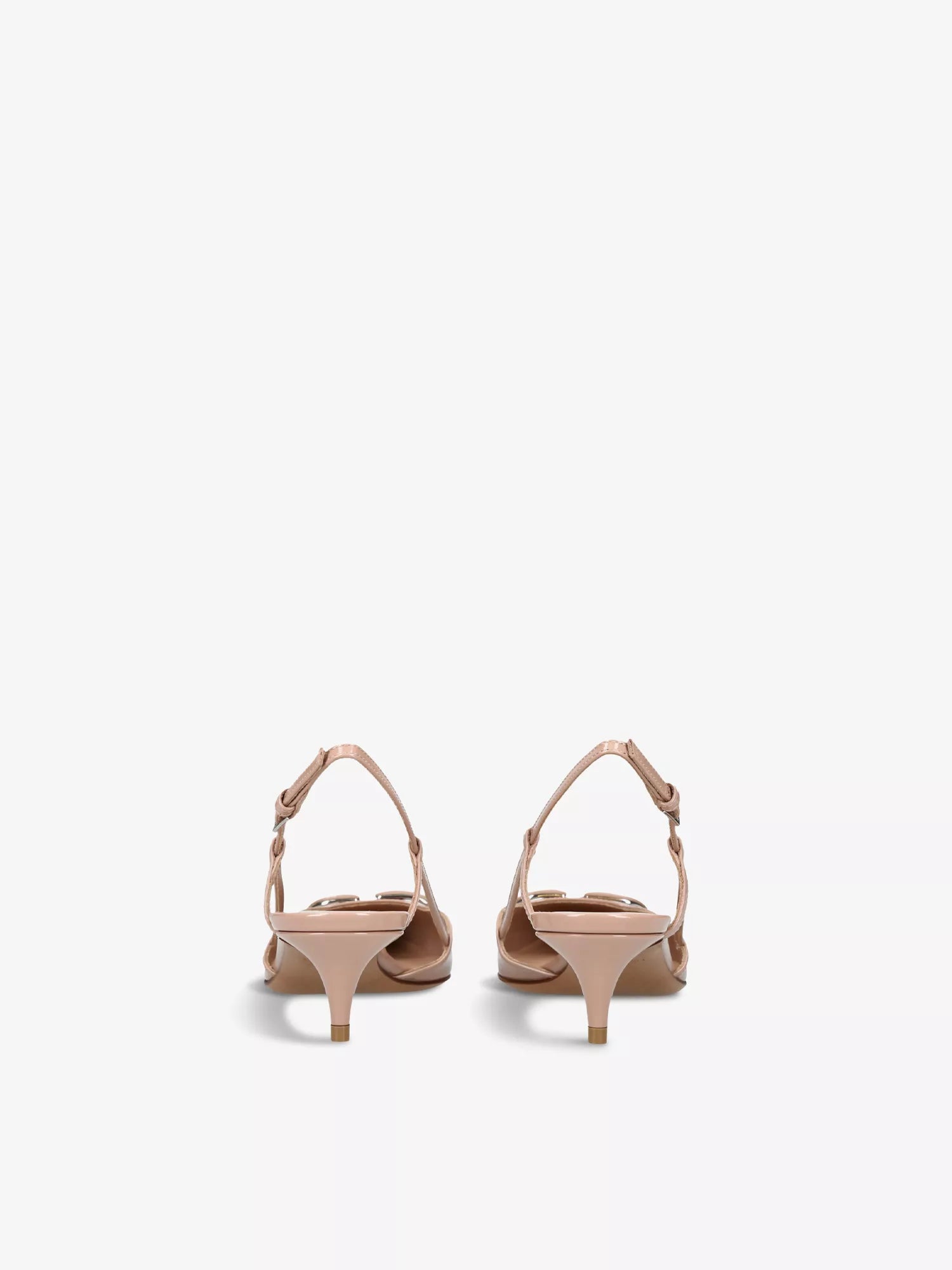 VLOGO 40 patent-leather slingback courts