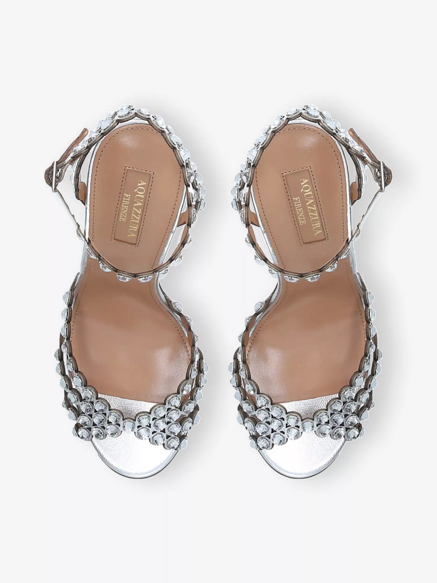 Tequila 105 Crystal-Embellished Leather Heeled Sandals